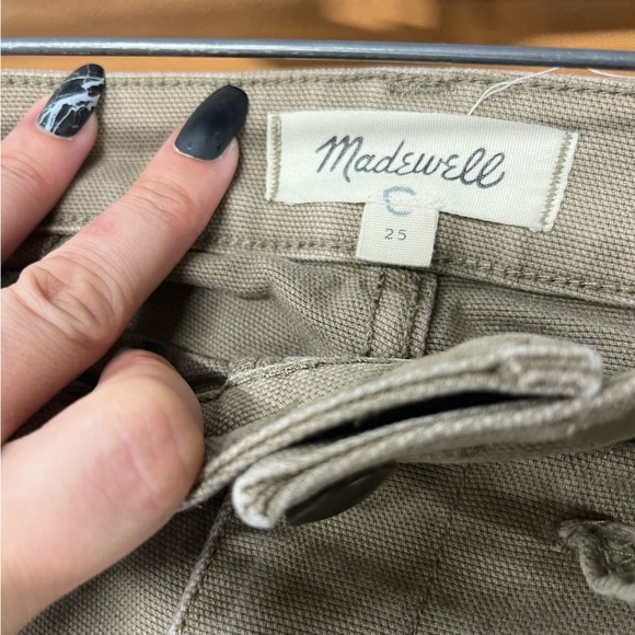 Madewell Wide Leg Crop Utility Jeans 25 - Picture 3 of 6